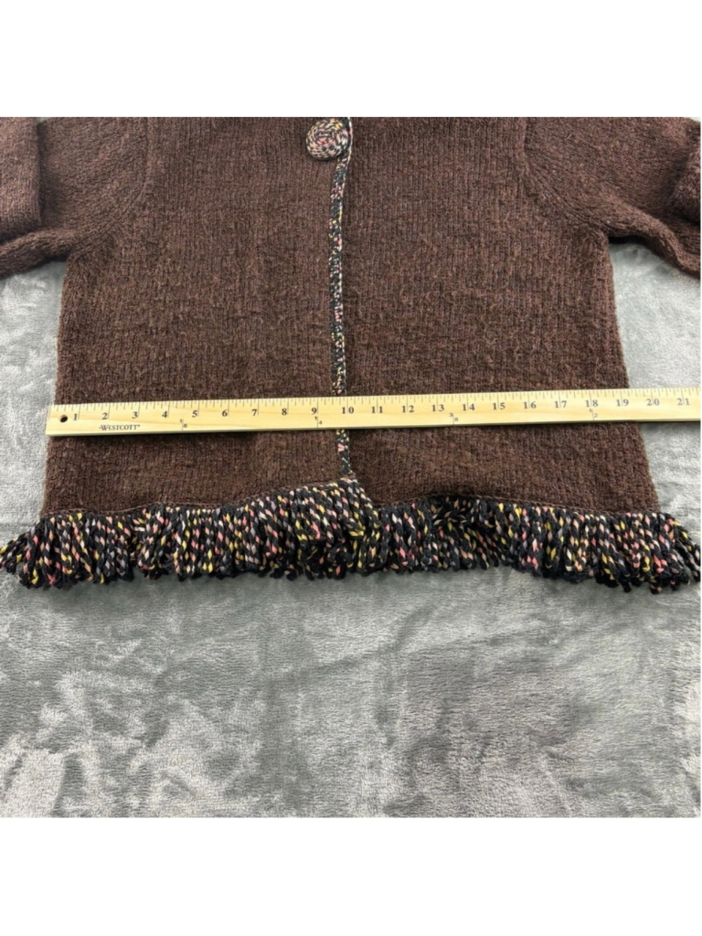 VTG Design Options by Philip & Jane Gordon Sweater Women S Cardigan Knit Brown - Picture 9 of 12